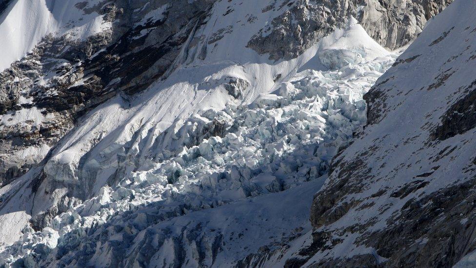 The Khumbu glacier