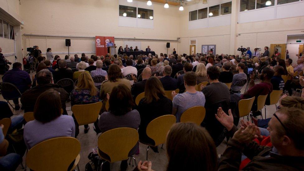 A Corbyn rally