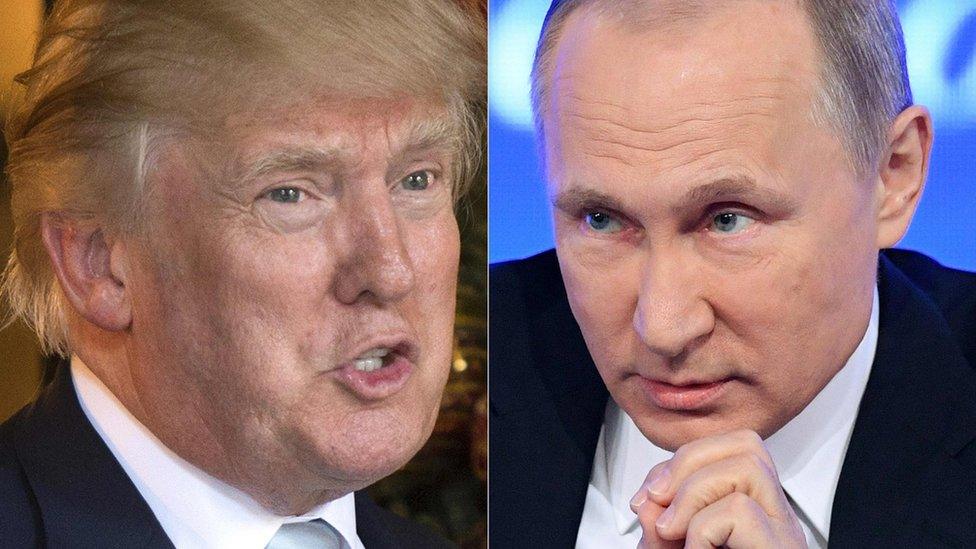 US President Donald Trump and Russian President Vladimir Putin