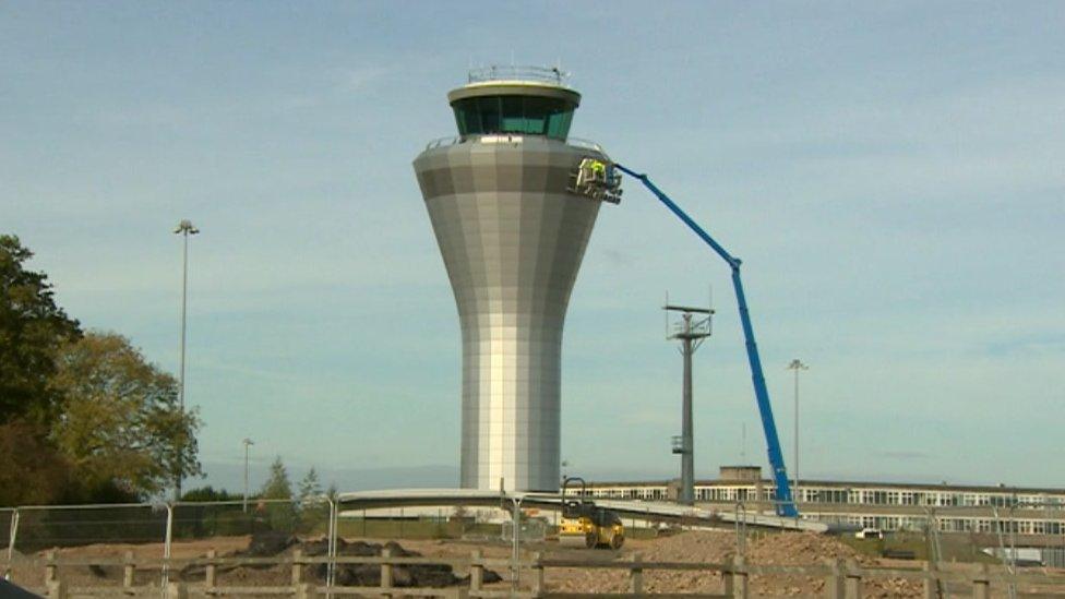 Control tower at Birmingham Airport