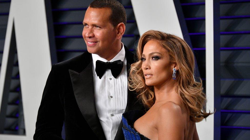 Alex Rodriguez and Jennifer Lopez