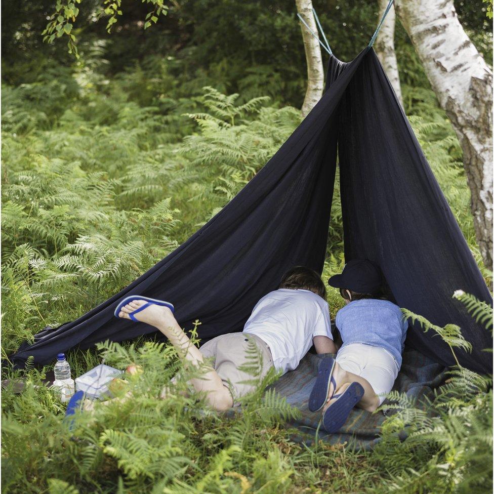 Boys camping