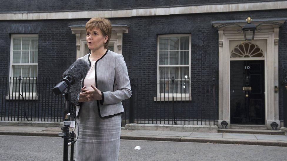 Nicola Sturgeon in Downing Street