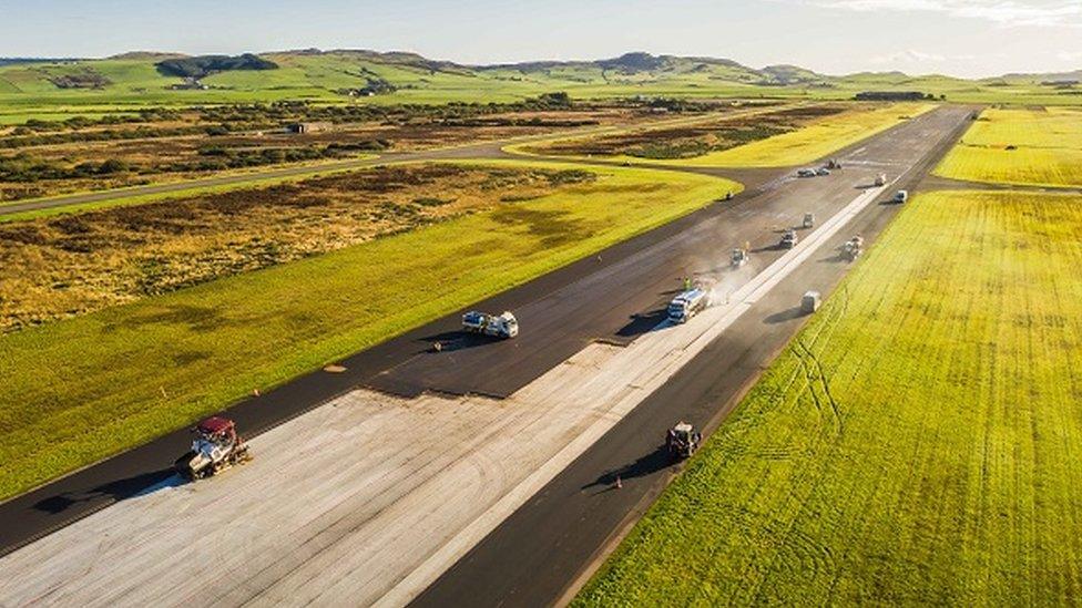 Campbeltown Airport runway