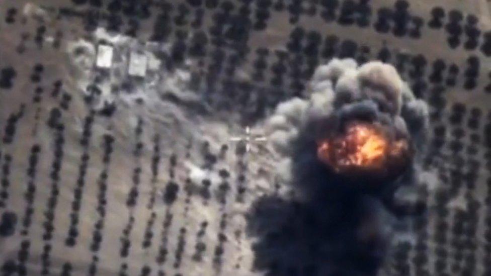 Russian airstrike in Syria