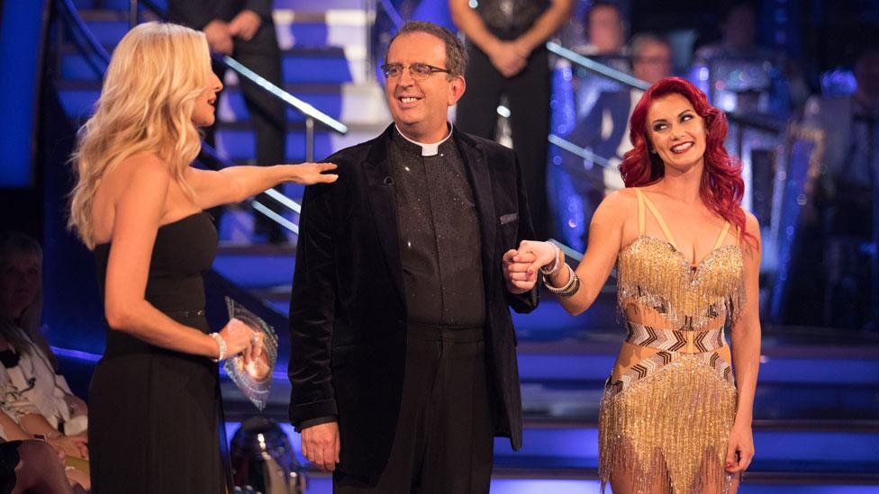 Tess Daly, The Reverend Richard Coles and Dianne Buswell