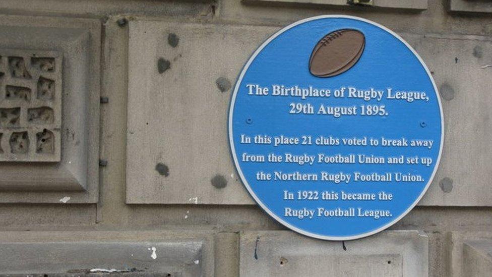 Rugby league plaque