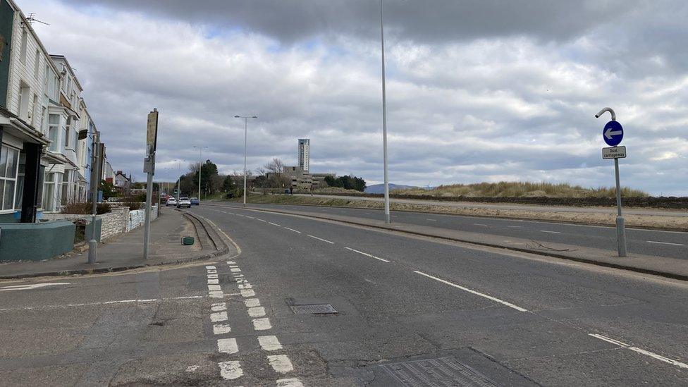 The eastbound section of Oystermouth Road, looking towards Swansea city centre