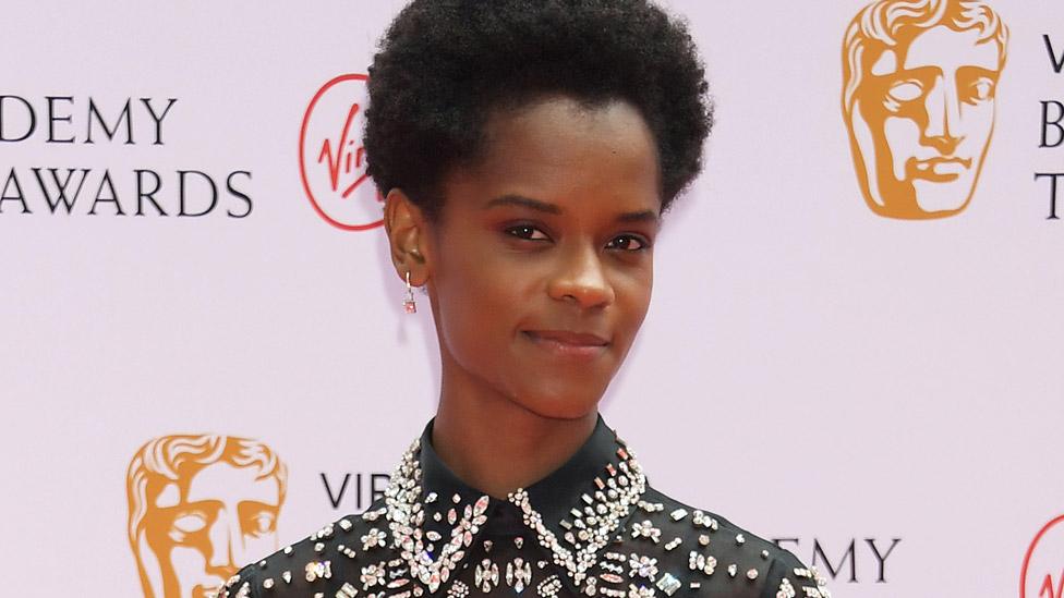 Letitia Wright at the 2021 Bafta TV Awards