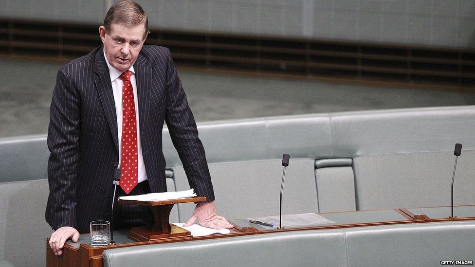 Former Australian parliamentary speaker Peter Slipper