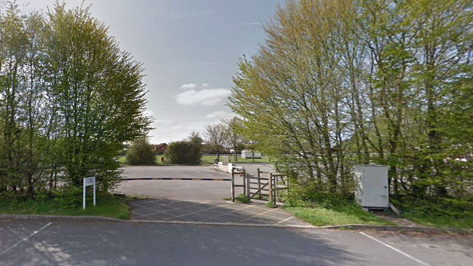 A Google street view image of the entrance to Gala Wilton FC's facilities