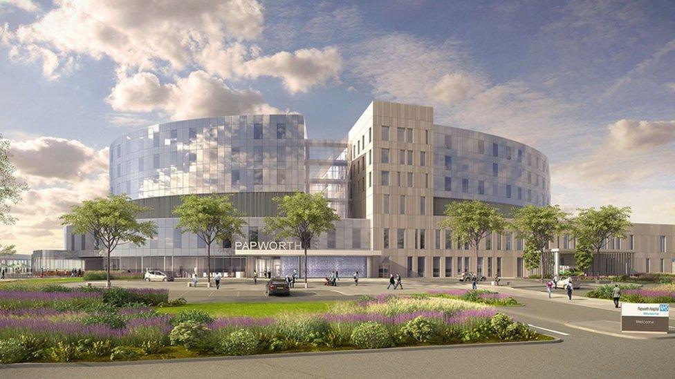 Artist's impression of new Papworth Hospital