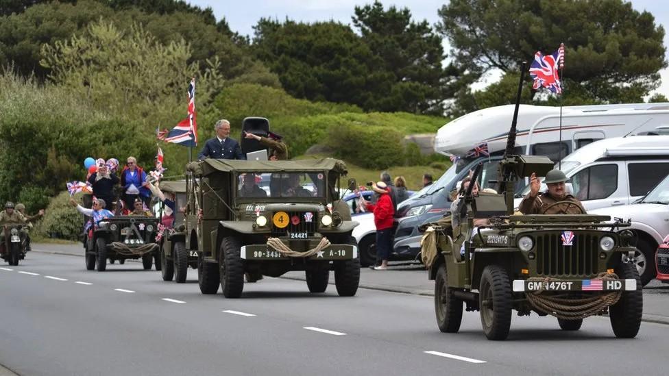 The Liberation Day cavalcade