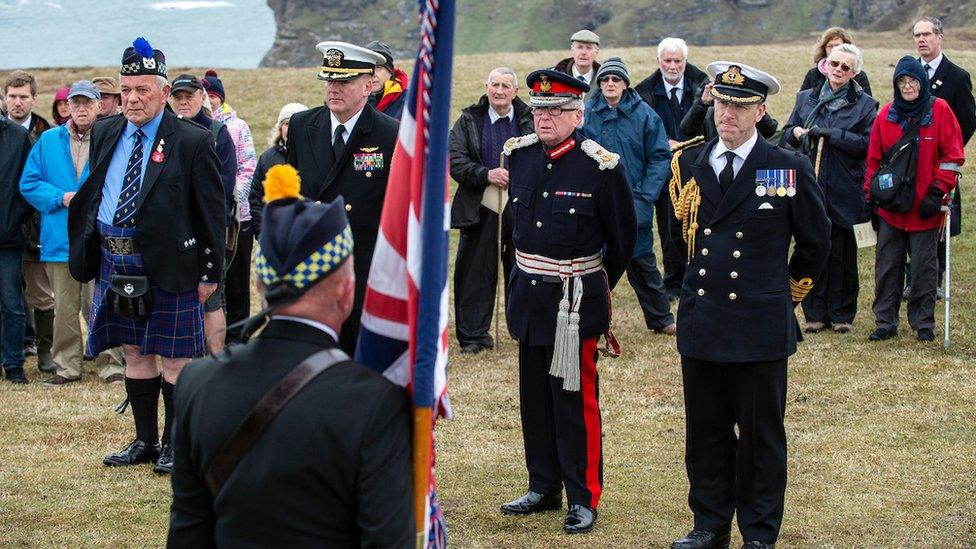 Service at the Mull of Oa