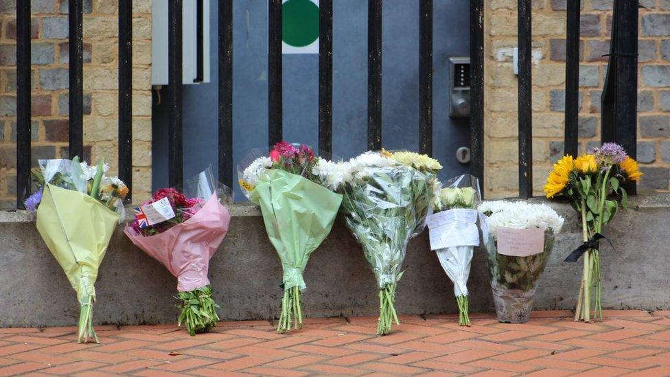 Floral tributes