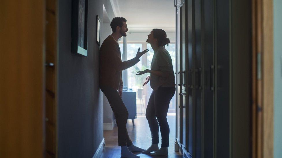 Couple arguing