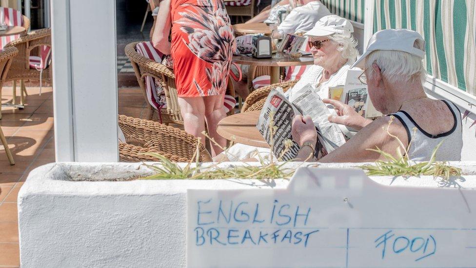 English people in Spain