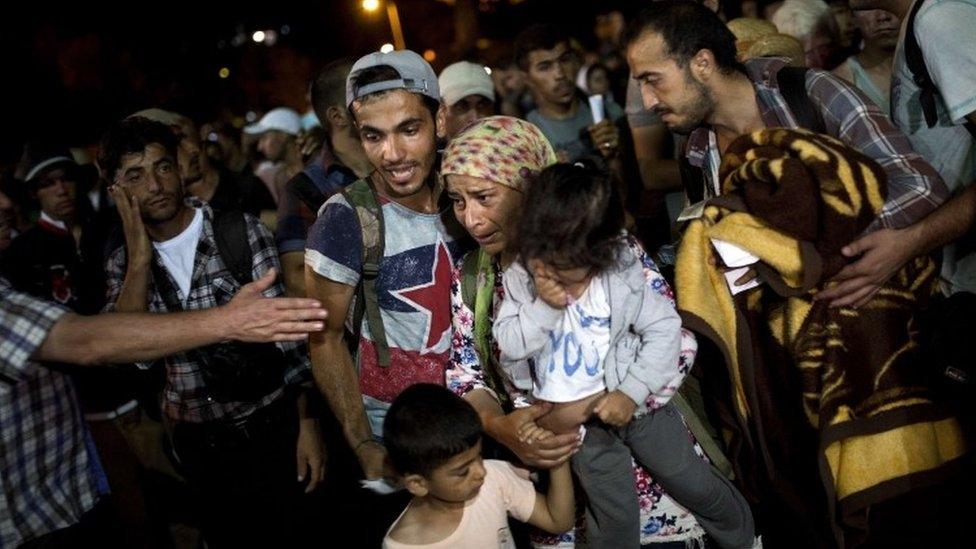 Migrants on the island of Lesbos. Photo: 7 September 2015