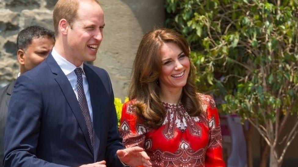 Duke and Duchess of Cambridge at the Taj Palace Hotel, Mumbai