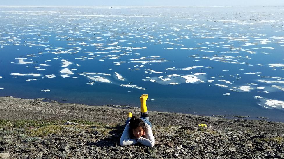 Julia on Wrangel island