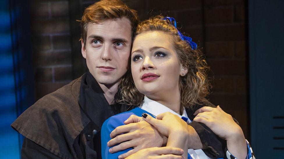 Jamie Muscato and Carrie Hope Fletcher in Heathers