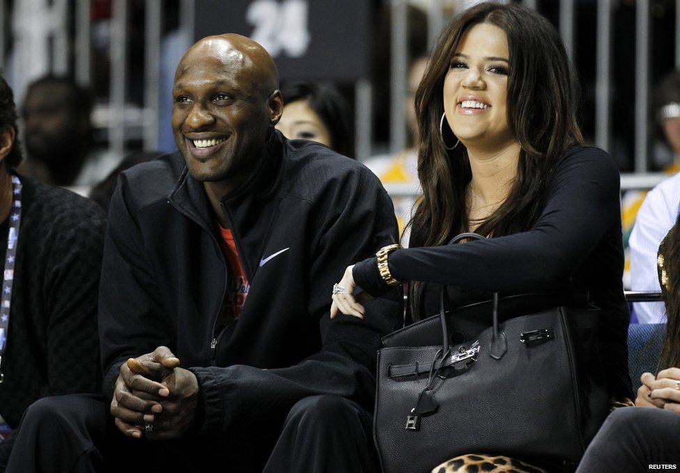 Lamar Odom and Khloe Kardashian