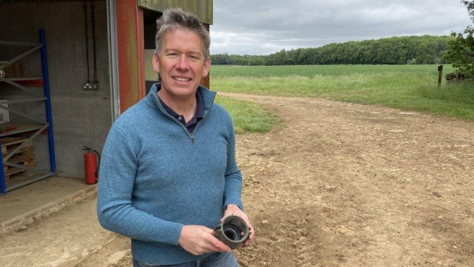 Pictures of James Cox, arable farmer from Gloucestershire, chair of NFU SW crops board