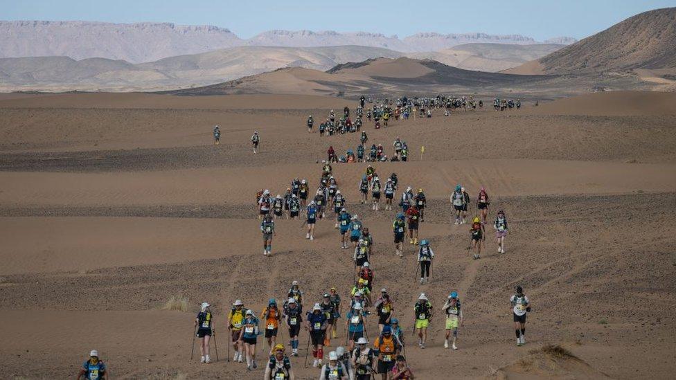 People taking part in the Marathon des Sables