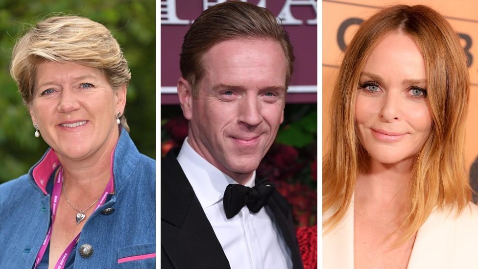 Clare Balding, Damian Lewis, Stella McCartney