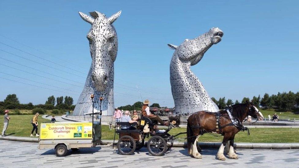 Shires at Kelpies