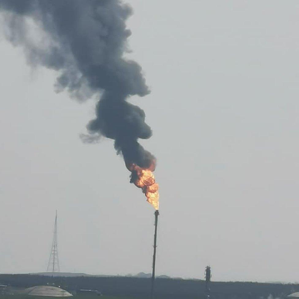 Flaring at Mossmorran