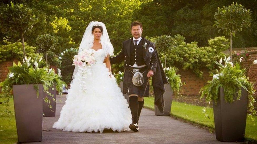 Mr and Mrs Smahon on their wedding day