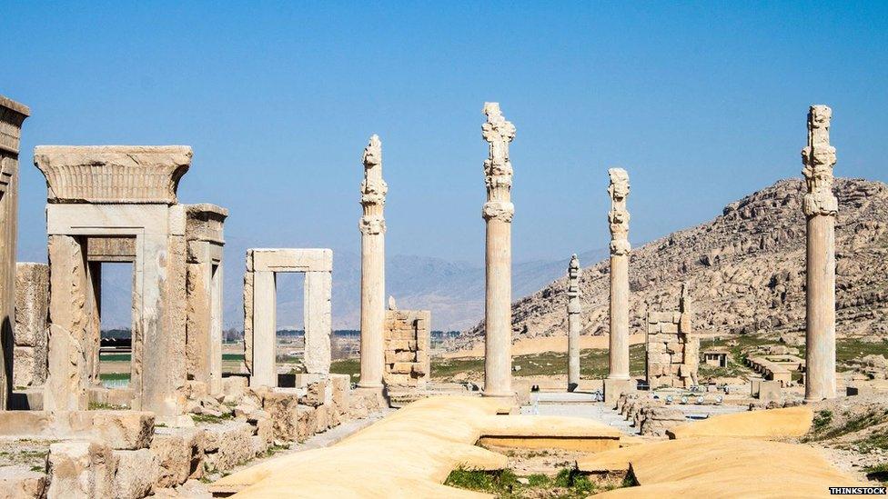 The ruins of Persepolis, built 2500 years ago