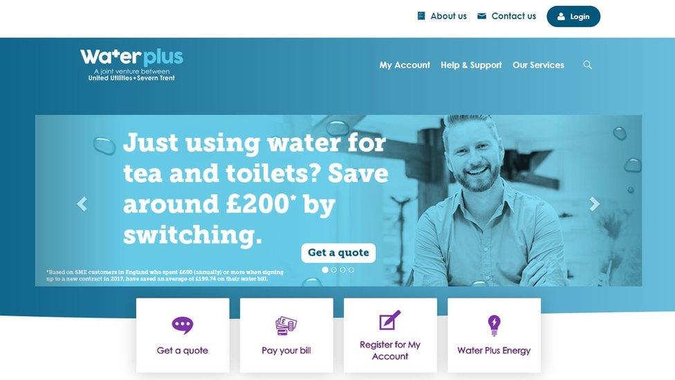 Water Plus website