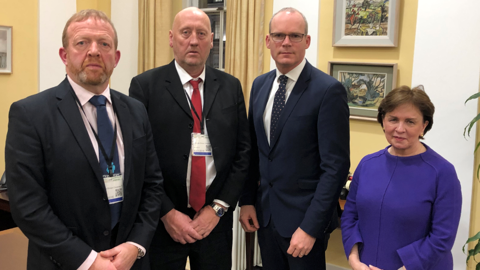 Ken Funston, John Sproule, Simon Coveney and Diane Dodds.