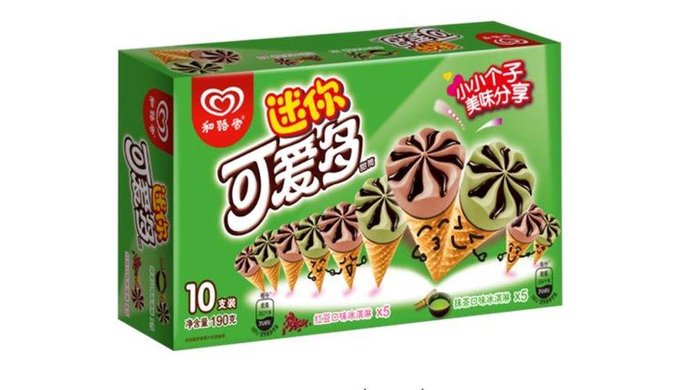 Unilever's matcha and red bean flavoured Cornettos