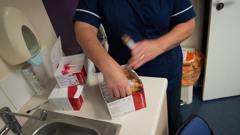 Syringes for taking blood