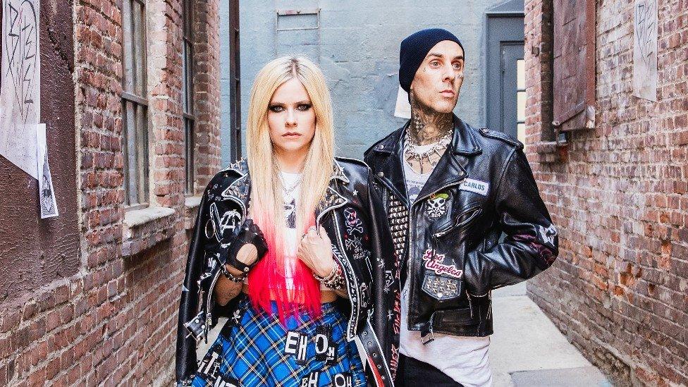 Avril Lavigne and Travis Barker