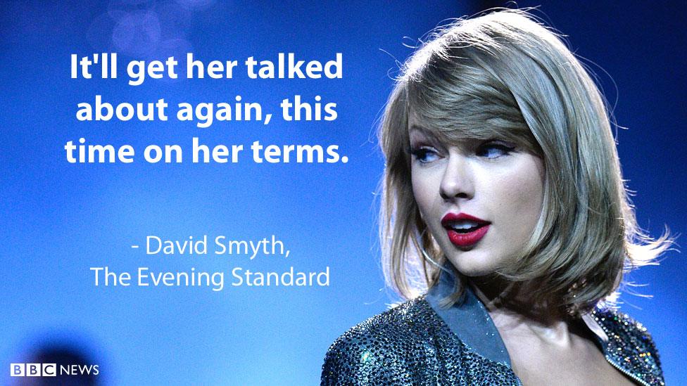 David Smyth's review for the Evening Standard: "It'll get her talked about again, this time on her terms."