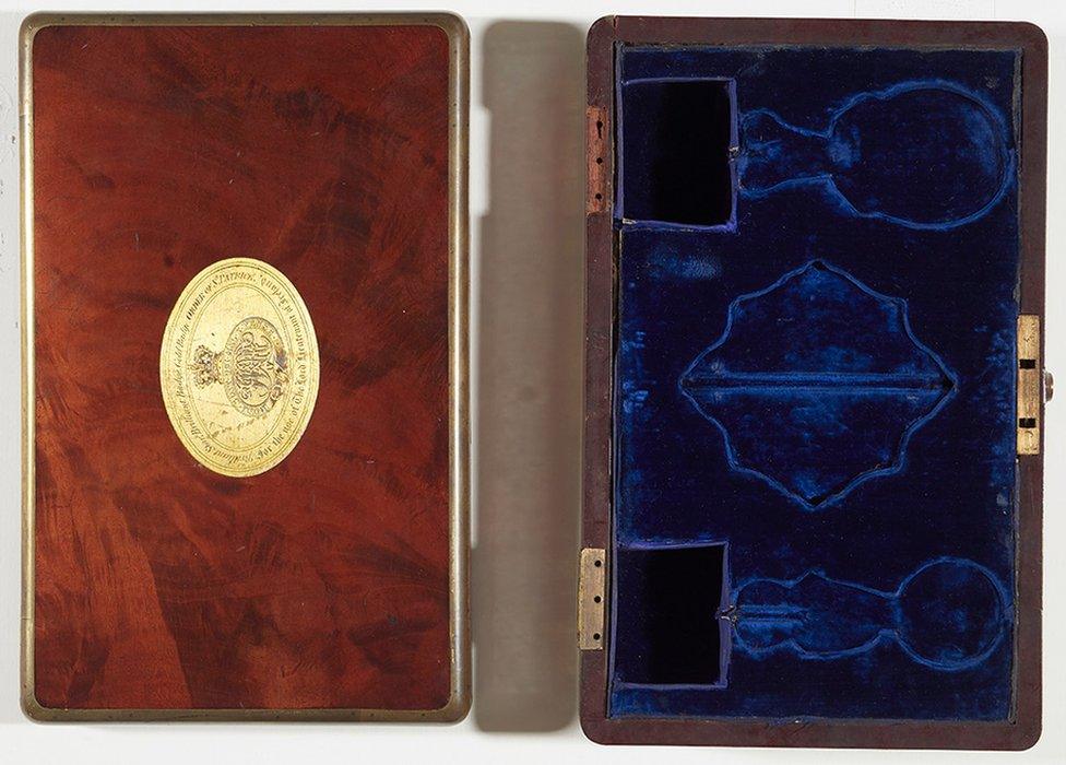 Box of the Insignia of the Grand Master of the Order of St Patrick.