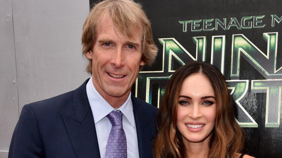 Michael Bay and Megan Fox