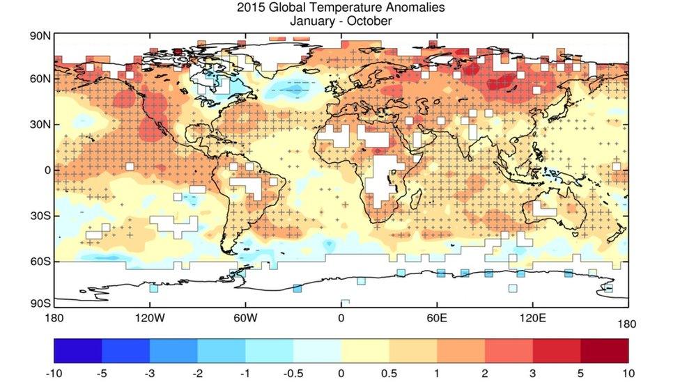 Global temps 2015