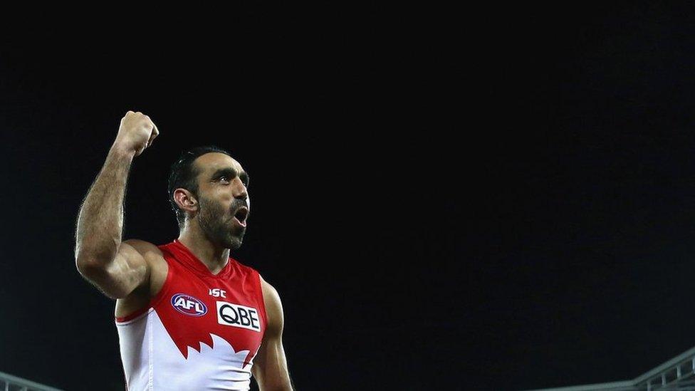 Australian footballer Adam Goodes