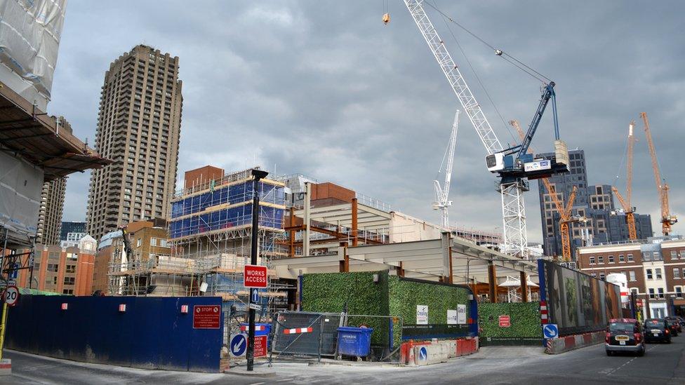 Crossrail development at London's Farringdon station