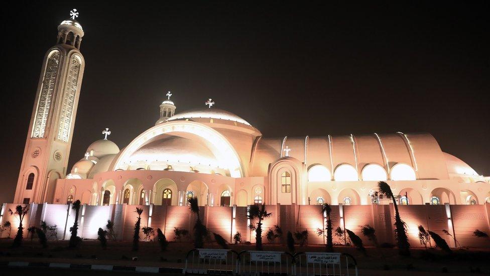 General view of the newly inaugurated Cathedral of Nativity in the New Administrative Capital