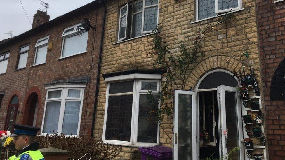 Fire damaged house in Dovercliffe Road