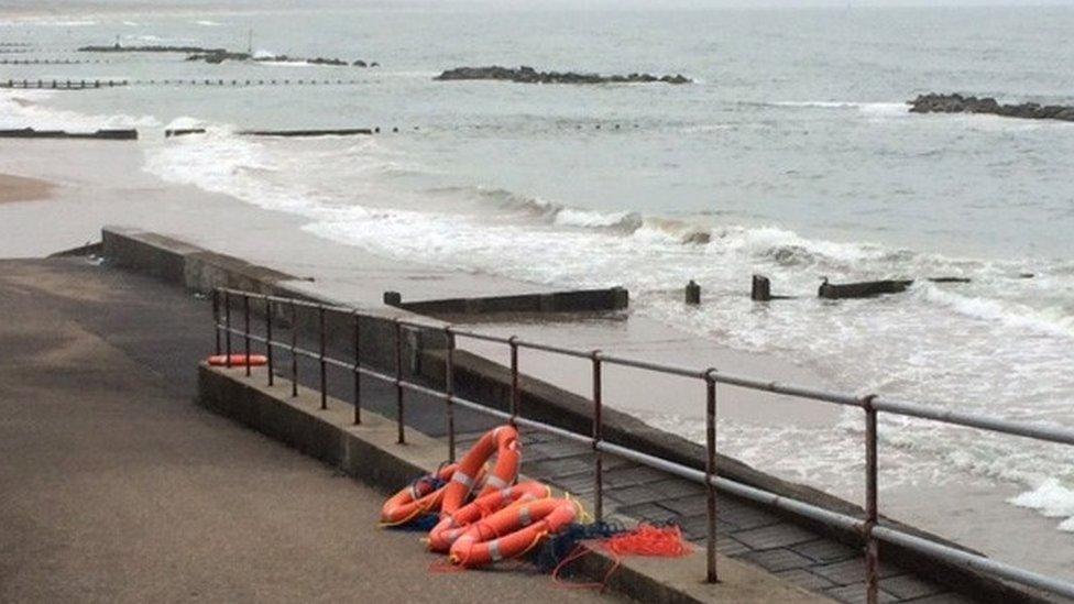 Scene of the incident in Aberdeen