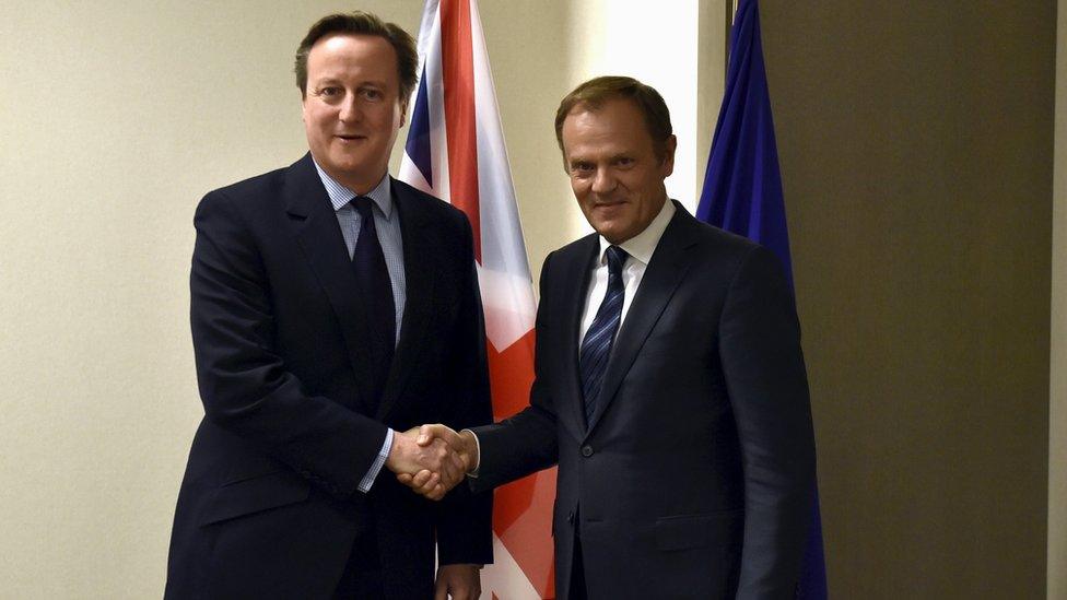 David Cameron and Donald Tusk
