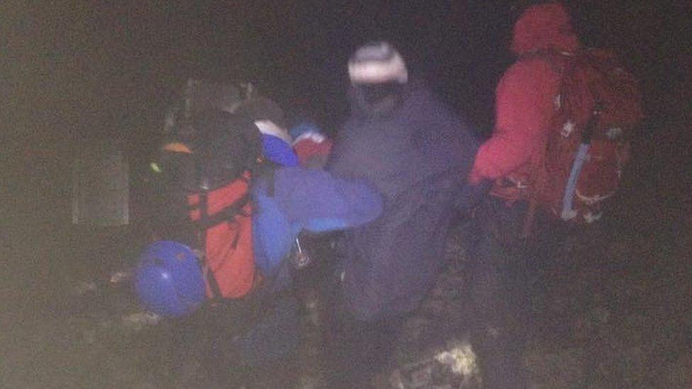 Rescue on Ben Nevis