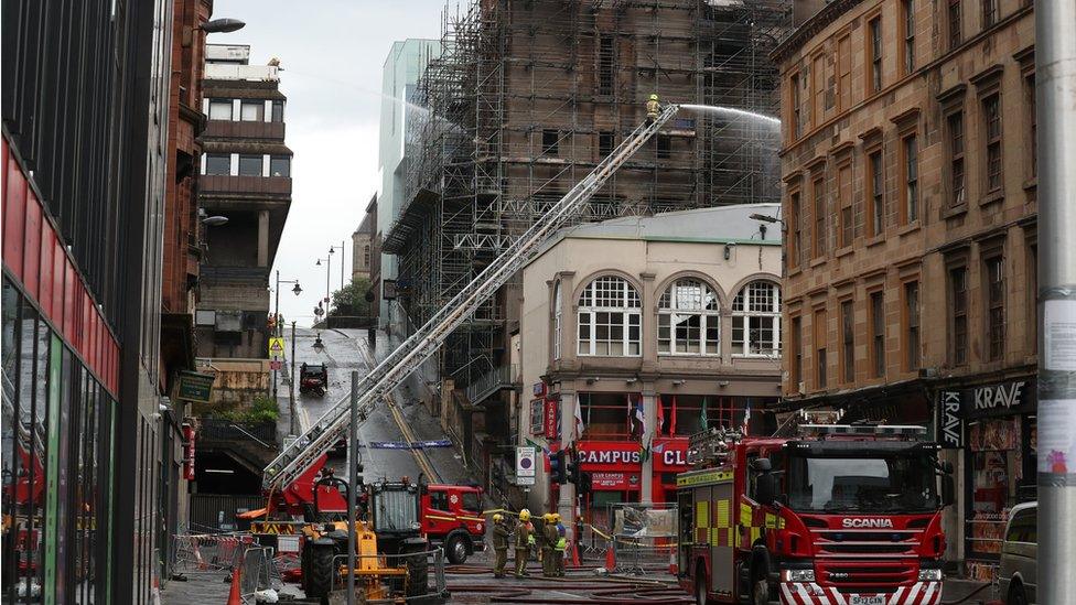 Firefighters tackle art school fire